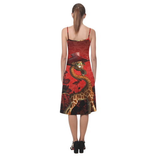 I am a lady, cute giraffe Alcestis Slip Dress (Model D05)