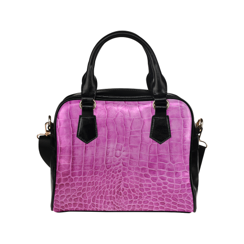 Pink Python Shoulder Handbag (Model 1634)