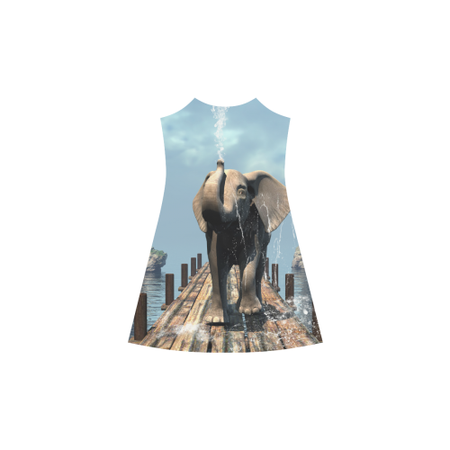 Elephant on a jetty Alcestis Slip Dress (Model D05)