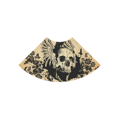 Awesome skull with crow Atalanta Casual Sundress(Model D04)
