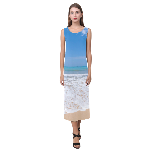 Pandawa Beach bali Phaedra Sleeveless Open Fork Long Dress (Model D08)