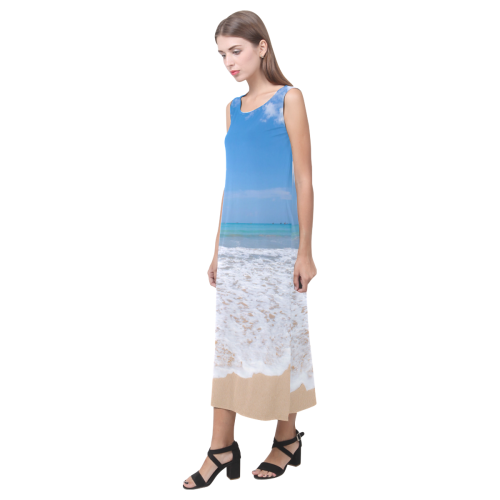 Pandawa Beach bali Phaedra Sleeveless Open Fork Long Dress (Model D08)