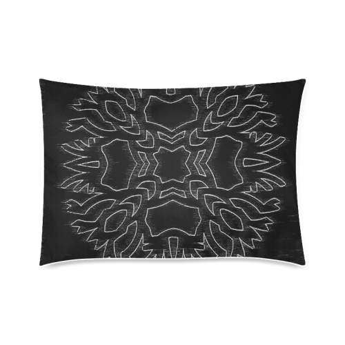 Scratchy Snowflake Custom Zippered Pillow Case 20"x30"(Twin Sides)