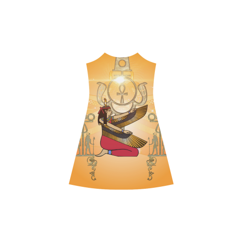 Beautiful Isis with egyptian sign Alcestis Slip Dress (Model D05)