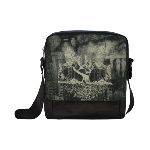 The dark side, skulls Crossbody Nylon Bags (Model 1633)