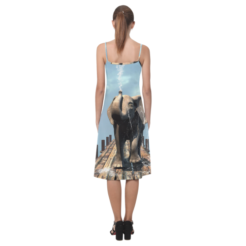 Elephant on a jetty Alcestis Slip Dress (Model D05)