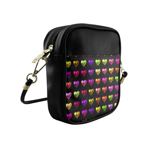 shiny hearts 1 Sling Bag (Model 1627)