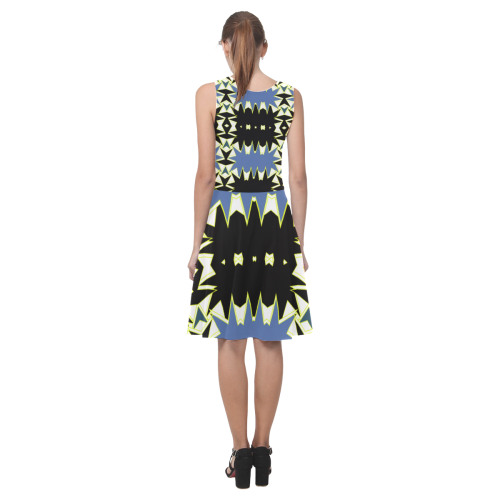 Black and blue Atalanta Casual Sundress(Model D04)