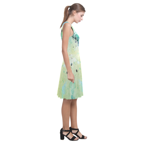 watercolor elephant Atalanta Casual Sundress(Model D04)