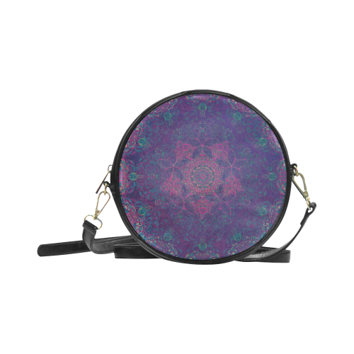 magic mandala Round Sling Bag (Model 1647)