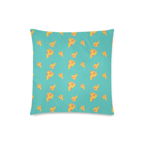 Pizza slices   - pizza and slice Custom Zippered Pillow Case 18"x18" (one side)