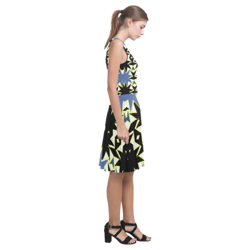 Black and blue Atalanta Casual Sundress(Model D04)