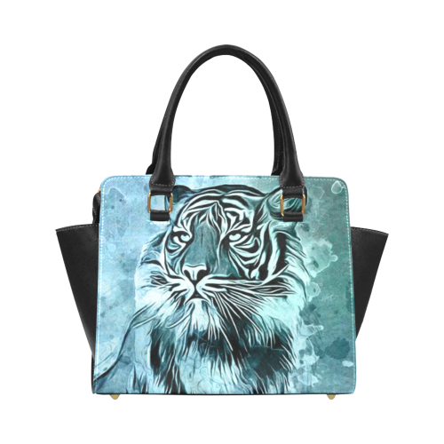 Watercolor Tiger Classic Shoulder Handbag (Model 1653)
