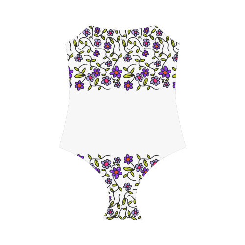 Floral Strap Swimsuit ( Model S05)