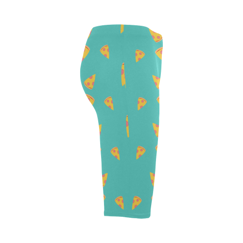 Pizza slices   - pizza and slice Hestia Cropped Leggings (Model L03)