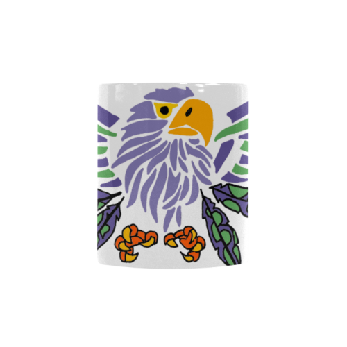 Eagle and Feathers Abstract Custom Morphing Mug