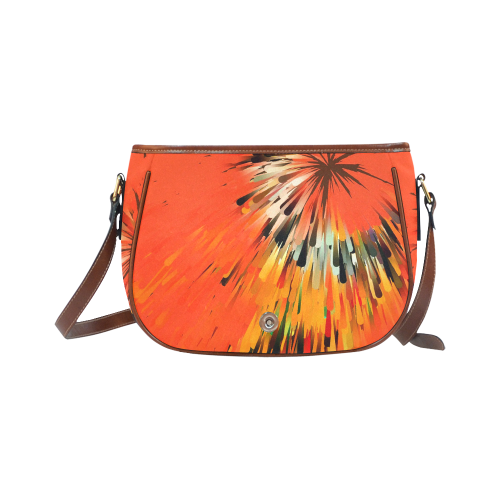 Orange Dream by Artdream Saddle Bag/Small (Model 1649) Full Customization