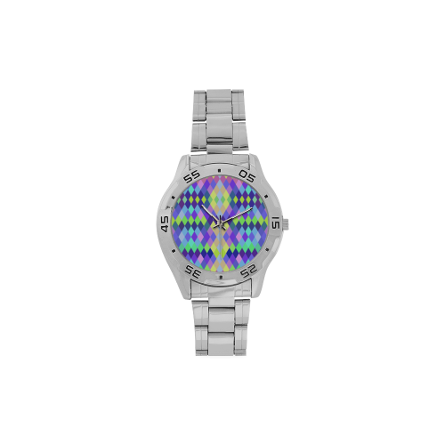 Abstract Men's Stainless Steel Analog Watch(Model 108)