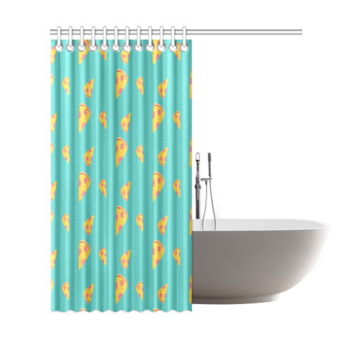 Pizza slices   - pizza and slice Shower Curtain 69"x72"