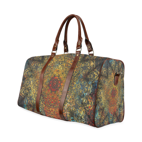magic mandala Waterproof Travel Bag/Large (Model 1639)
