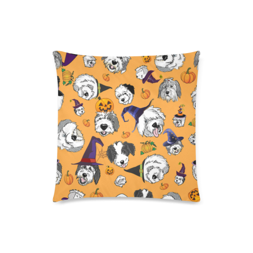 Halloween OES  Orange Custom Zippered Pillow Case 18"x18"(Twin Sides)