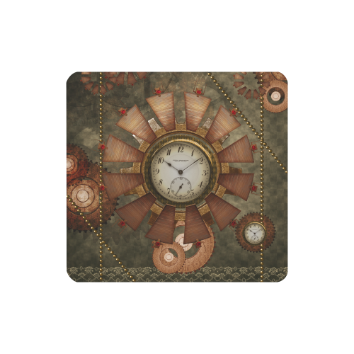 Steampunk, wonderful clocks in noble design Women's Clutch Wallet (Model 1637)