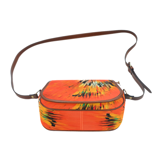 Orange Dream by Artdream Saddle Bag/Small (Model 1649) Full Customization