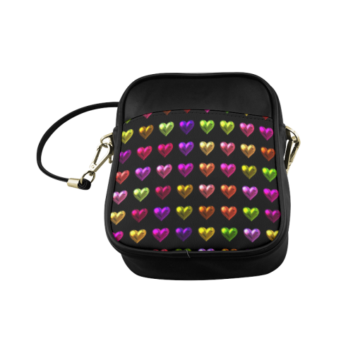 shiny hearts 1 Sling Bag (Model 1627)