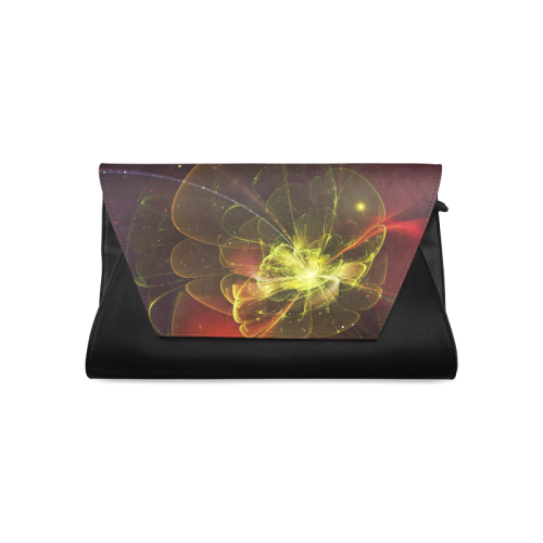A  wonderful abstract fractal red yellow blossom Clutch Bag (Model 1630)