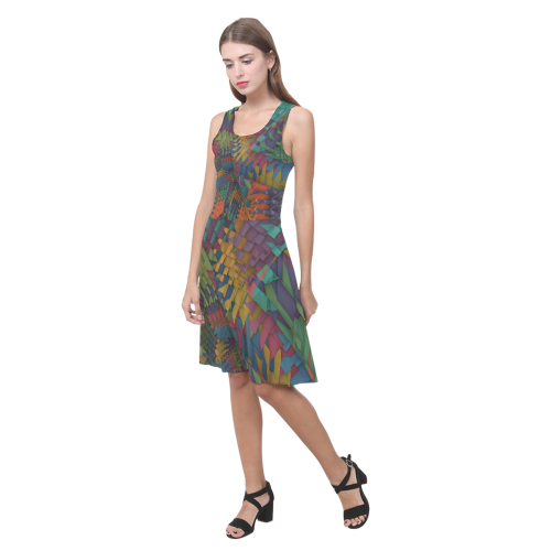 Shattered Atalanta Casual Sundress(Model D04)