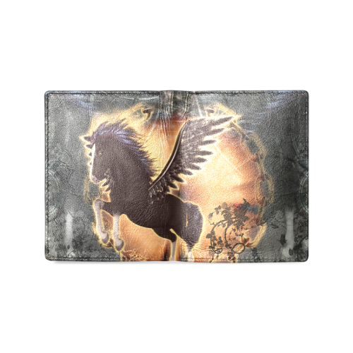 The dark pegasus Men's Leather Wallet (Model 1612)