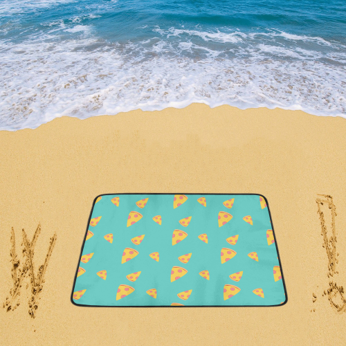 Pizza slices   - pizza and slice Beach Mat 78"x 60"
