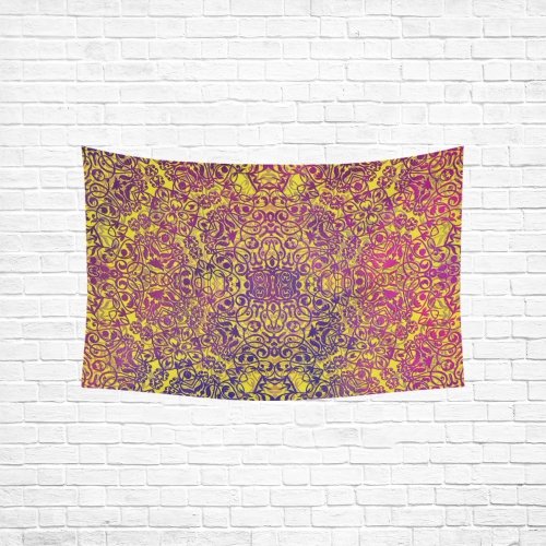 magic mandala Cotton Linen Wall Tapestry 60"x 40" ID D665601