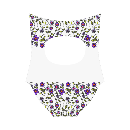 Floral Strap Swimsuit ( Model S05)