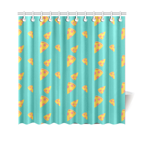 Pizza slices   - pizza and slice Shower Curtain 69"x70"