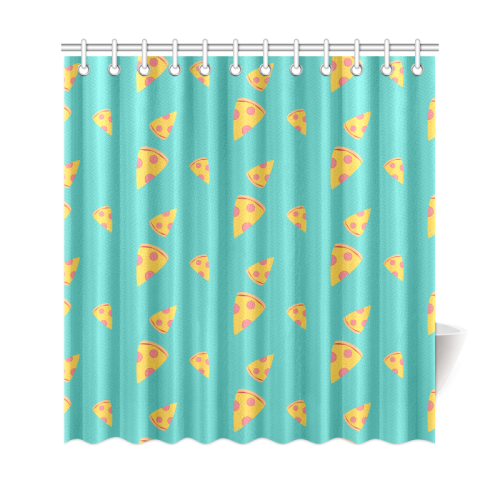 Pizza slices   - pizza and slice Shower Curtain 69"x72"