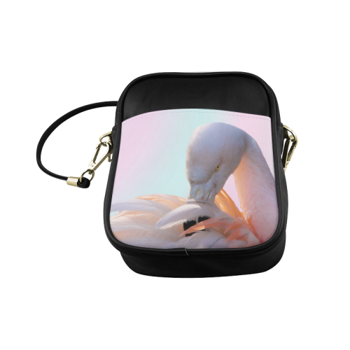 Flamingo Pink Mint Sling Bag (Model 1627)