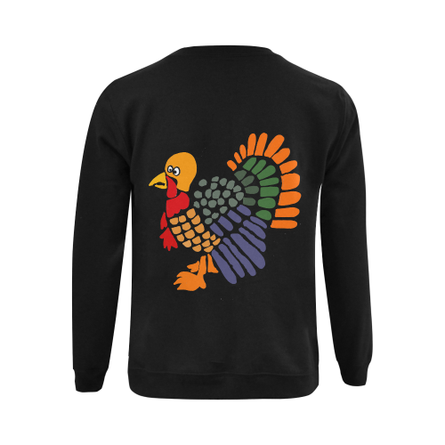 Funny Turkey Abstract Art Gildan Crewneck Sweatshirt(NEW) (Model H01)