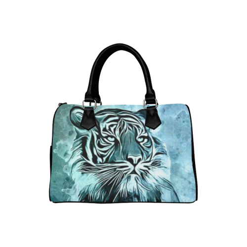 Watercolor Tiger Boston Handbag (Model 1621)