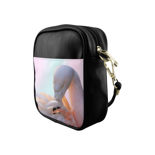 Flamingo Pink Mint Sling Bag (Model 1627)
