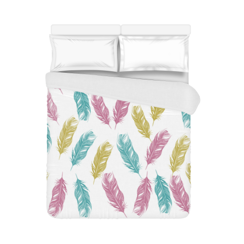 feathers pattern Duvet Cover 86"x70" ( All-over-print)
