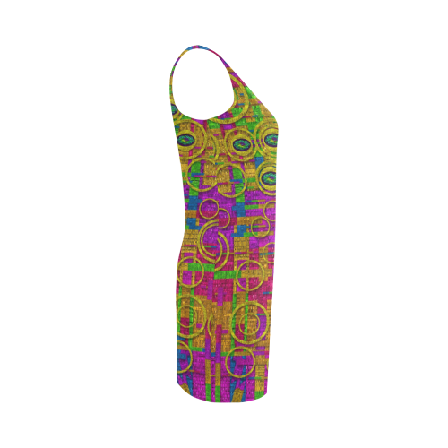 Carpe Diem in rainbows Medea Vest Dress (Model D06)