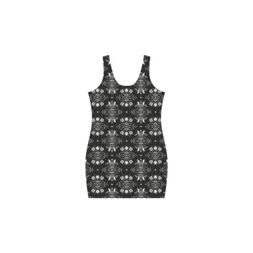 Wall Flower Black and White Drama by Aleta Medea Vest Dress (Model D06)