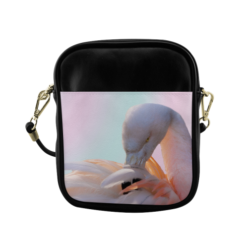 Flamingo Pink Mint Sling Bag (Model 1627)