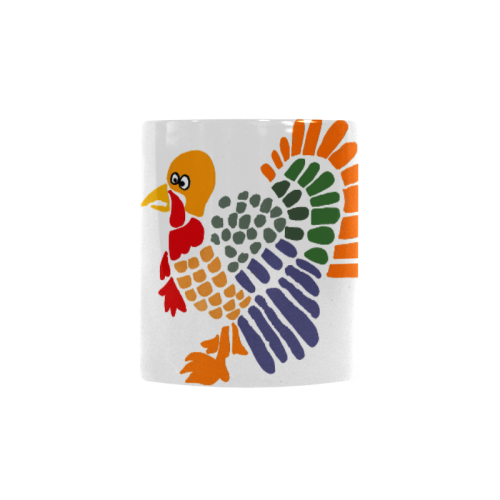 Funny Turkey Abstract Art Custom Morphing Mug