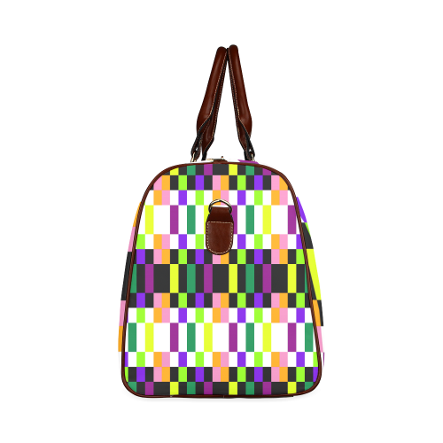 Colorful geometry Waterproof Travel Bag/Large (Model 1639)