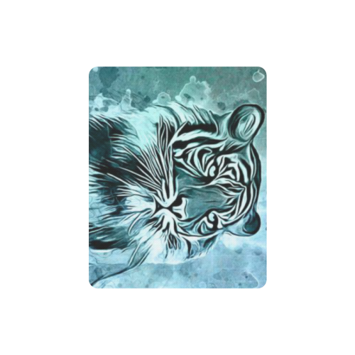 Watercolor Tiger Rectangle Mousepad