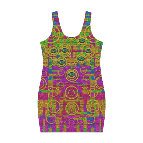 Carpe Diem in rainbows Medea Vest Dress (Model D06)