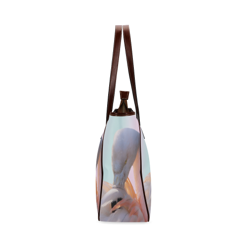 Flamingo Pink Mint Classic Tote Bag (Model 1644)