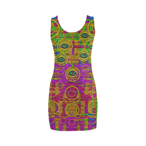 Carpe Diem in rainbows Medea Vest Dress (Model D06)